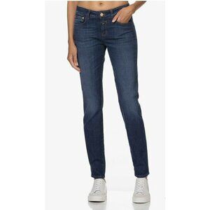 New Closed Baker Long Jeans Womens 26 Dark Blue Wash Slim Fit Italy
